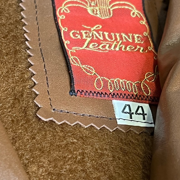 Pimpy 1960's 60's 1960s 60s Vintage Lined Leather Jacket - Picture 4 of 16